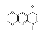 6,7-dimethoxy-1-methyl-1,8-naphthyridin-4-one结构式