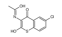 N-(6-chloro-2-hydroxy-4-oxothiochromen-3-yl)acetamide Structure