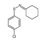 N-(4-chlorophenyl)sulfanylcyclohexanimine Structure