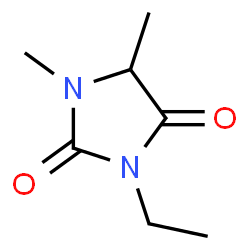 2,4-Imidazolidinedione,3-ethyl-1,5-dimethyl-(9CI) structure