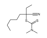 3-cyanooctan-3-yl N,N-dimethylcarbamodithioate结构式