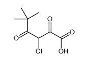 3-chloro-5,5-dimethyl-2,4-dioxohexanoic acid结构式