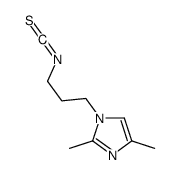 1-(3-isothiocyanatopropyl)-2,4-dimethylimidazole结构式