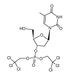 dT-3'p(CH2CCl3,CH2CCl3) Structure