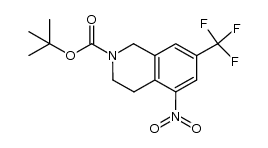 tert-butyl 5-nitro-7-(trifluoromethyl)-3,4-dihydroisoquinoline-2(1H)-carboxylate Structure