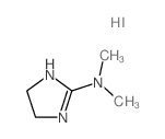 1H-Imidazol-2-amine,4,5-dihydro-N,N-dimethyl-, hydriodide (1:1) Structure