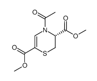 (R)-4-acetyl-5,6-dihydro-4H-[1,4]thiazine-2,5-dicarboxylic acid dimethyl ester结构式