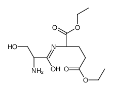 diethyl (2S)-2-[[(2S)-2-amino-3-hydroxypropanoyl]amino]pentanedioate Structure