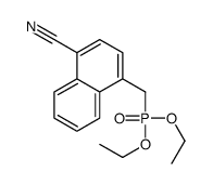 4-(diethoxyphosphorylmethyl)naphthalene-1-carbonitrile结构式