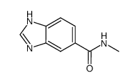 1H-Benzimidazole-5-carboxamide,N-methyl- (9CI)结构式