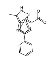 3-methyl-1-(4-nitrophenyl)-5-phenyl-2H-imidazo[4,5-c]pyrazole结构式