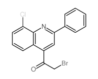 Ethanone,2-bromo-1-(8-chloro-2-phenyl-4-quinolinyl)-结构式