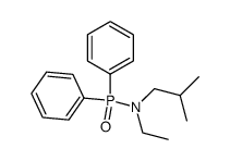 N-ethyl-N-isobutyl-P,P-diphenylphosphinic amide结构式