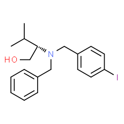 (S)-2-(N-(4-IODOBENZYL)-N-BENZYLAMINO)-3-METHYLBUTAN-1-OL结构式