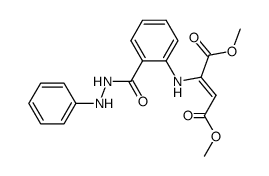 (E)-2-[2-(N'-Phenyl-hydrazinocarbonyl)-phenylamino]-but-2-enedioic acid dimethyl ester结构式