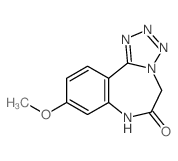 9-methoxy-3,5-dihydrotetrazolo[1,5-d][1,4]benzodiazepin-6-one结构式