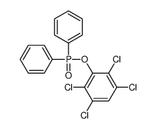 1,2,4,5-tetrachloro-3-diphenylphosphoryloxybenzene结构式
