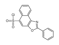 2-phenylbenzo[e][1,3]benzoxazole-5-sulfonyl chloride结构式