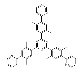 2,4,6-tris(2,5-dimethyl-4-pyridin-2-ylphenyl)-1,3,5-triazine结构式