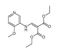 Diethyl-[(4-methoxy-3-pyridyl)-amino]-methylenmalonat结构式