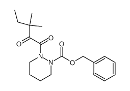 2-(3,3-Dimethyl-2-oxo-pentanoyl)-tetrahydro-pyridazine-1-carboxylic acid benzyl ester Structure