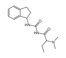 1-[2-(Dimethylamino)butyryl]-3-(indan-1-yl)urea结构式