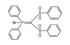 (bis(phenylsulfonyl)methylene)bromodiphenyl-l5-phosphane结构式