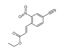 (E)-Ethyl 3-(4-Cyano-2-Nitrophenyl)Acrylate structure