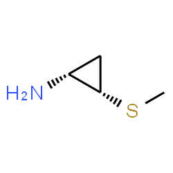 Cyclopropanamine, 2-(methylthio)-, cis- (9CI) Structure