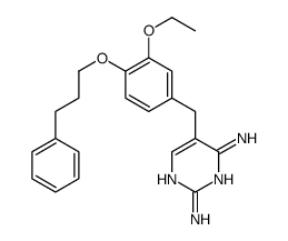 5-[[3-ethoxy-4-(3-phenylpropoxy)phenyl]methyl]pyrimidine-2,4-diamine结构式