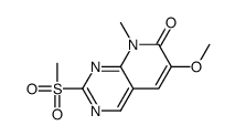 Pyrido[2,3-d]pyrimidin-7(8H)-one,6-methoxy-8-methyl-2-(methylsulfonyl)- Structure