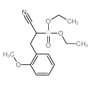 2-diethoxyphosphoryl-3-(2-methoxyphenyl)propanenitrile structure