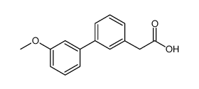 3-BIPHENYL-(3'-METHOXY)ACETICACID structure