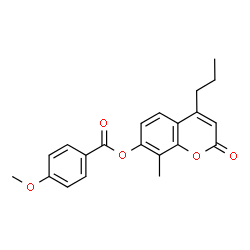 (8-methyl-2-oxo-4-propylchromen-7-yl) 4-methoxybenzoate Structure