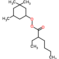 (3,3,5-trimethylcyclohexyl) 2-ethylhexaneperoxoate Structure