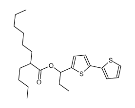 1-(5-thiophen-2-ylthiophen-2-yl)propyl 2-butyloctanoate Structure