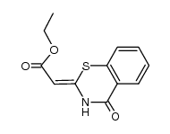 ethyl 2-(4-oxo-3,4-dihydro-2H-1,3-benzothiazin-2-ylidene)acetate结构式