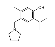 1-[(4-Hydroxy-3-isopropyl-6-methyl-phenyl)-methyl]-pyrrolidin Structure