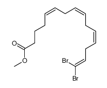 methyl 15,15-dibromopentadeca-5(Z),8(Z),11(Z)-tetraenoate结构式