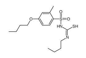 1-(4-butoxy-2-methylphenyl)sulfonyl-3-butylthiourea结构式