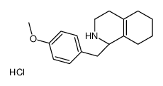 (1R)-1-[(4-Methoxyphenyl)methyl]-1,2,3,4,5,6,7,8-octahydroisoquinolin-2-ium,chloride Structure