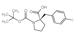 N-Boc-(R)-1-(4-氟苄基)-DL-脯氨酸图片