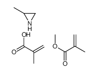 2-methylaziridine,methyl 2-methylprop-2-enoate,2-methylprop-2-enoic acid Structure