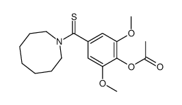 [4-(azocane-1-carbothioyl)-2,6-dimethoxyphenyl] acetate结构式