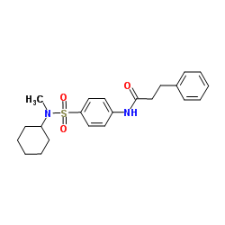 N-{4-[Cyclohexyl(methyl)sulfamoyl]phenyl}-3-phenylpropanamide结构式