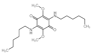 2,5-bis(hexylamino)-3,6-dimethoxy-cyclohexa-2,5-diene-1,4-dione picture