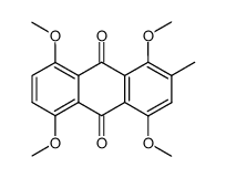 1,4,5,8-tetramethoxy-2-methyl-anthraquinone结构式