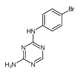 N-(4-bromo-phenyl)-[1,3,5]triazine-2,4-diamine Structure