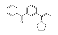 phenyl-[3-(1-pyrrolidin-1-ylprop-1-enyl)phenyl]methanone结构式