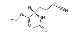 ethyl 2-acetamido-5-cyanovalerate结构式